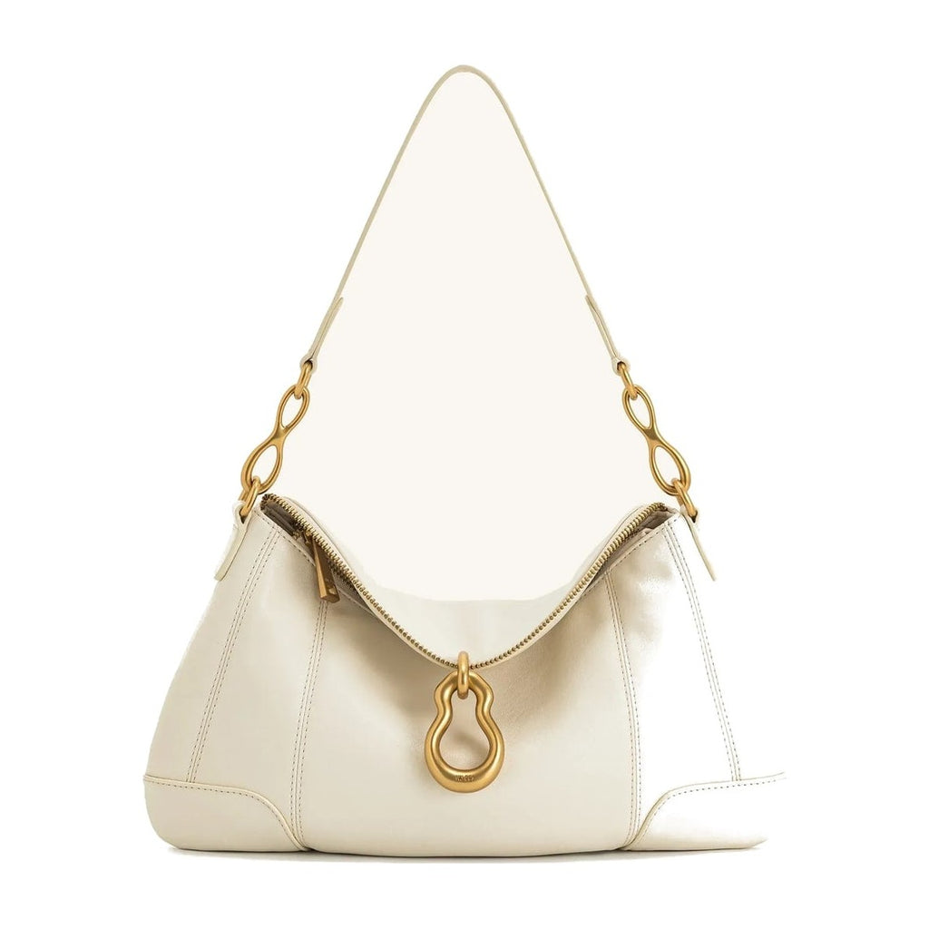 JW PEI Jayla Metal Pendant Embellished Shoulder Bag White