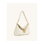 JW PEI Jayla Metal Pendant Embellished Shoulder Bag White