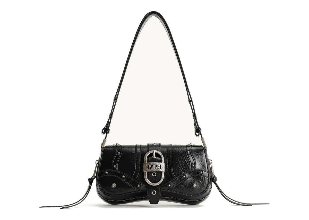 JW PEI Joy Crushed Shoulder Bag Black