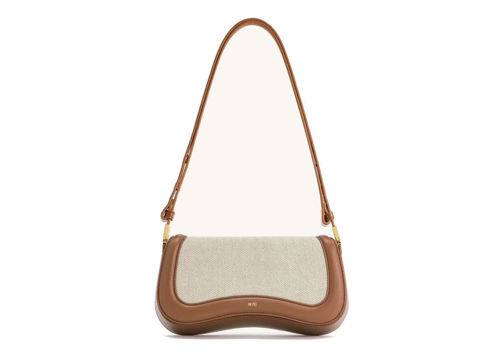 JW PEI Joy Shoulder Bag Brown Canvas
