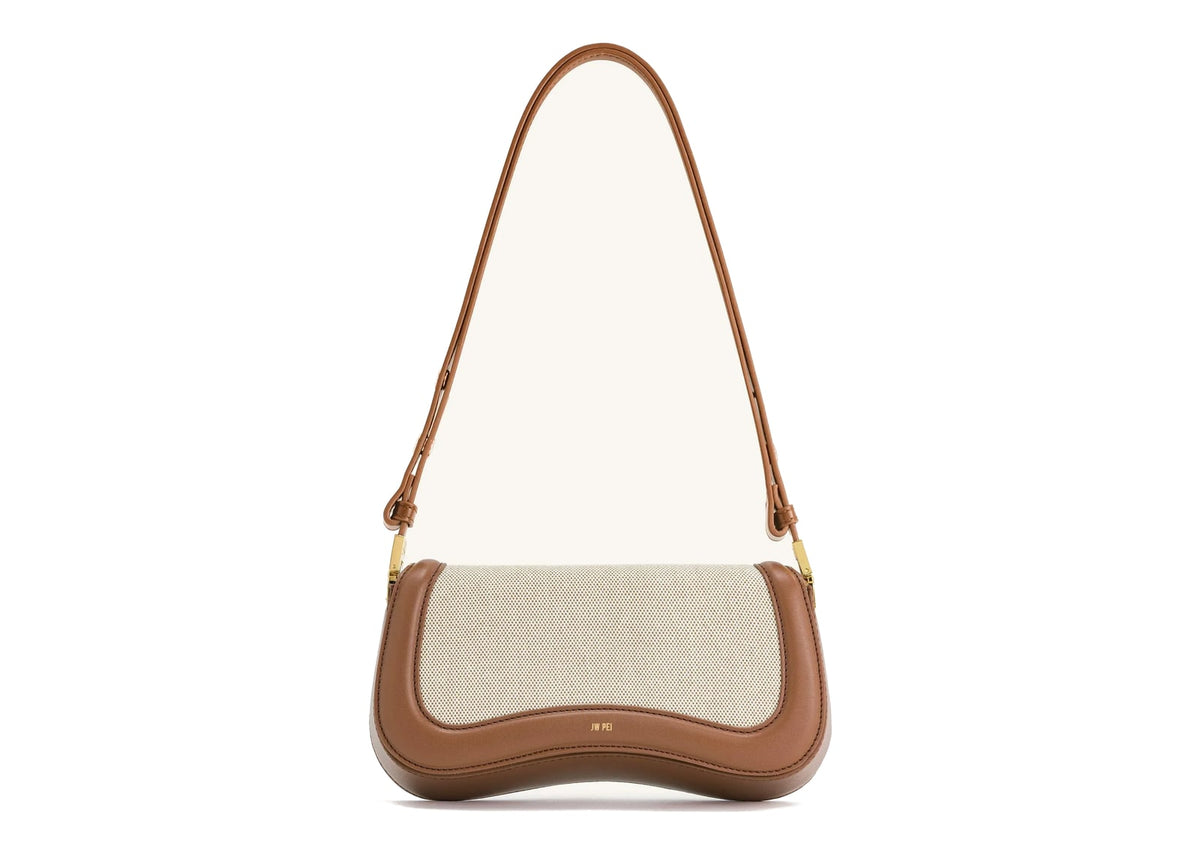 JW PEI Joy Shoulder Bag Brown Canvas