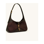 JW PEI Juliette Key Charm East-West Shoulder Bag Dark Brown
