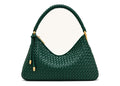 JW PEI Lorena Woven Shoulder Bag Emerald Green