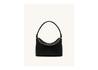 JW PEI Lucia Woven Hobo Bag Black