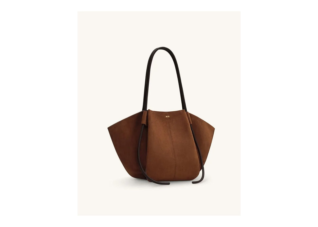 JW PEI Nala Faux Suede Wide Tote Bag Brown