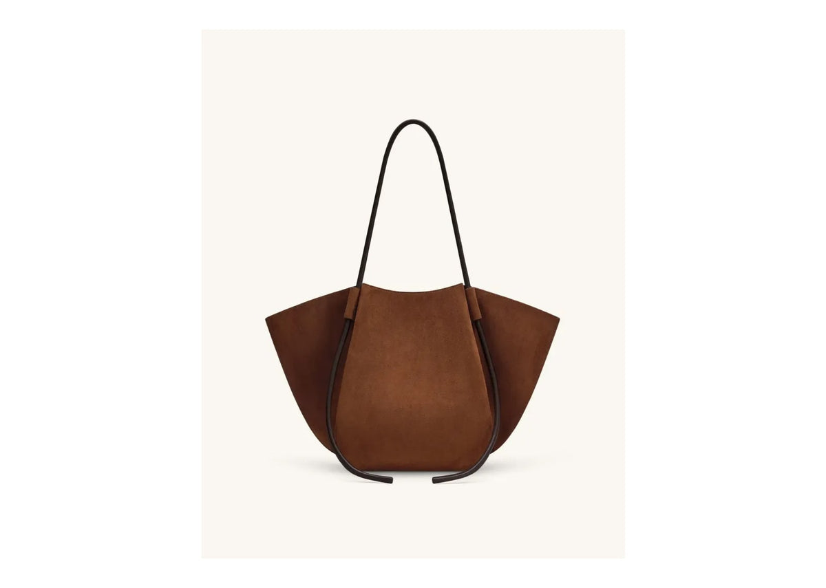 JW PEI Nala Faux Suede Wide Tote Bag Brown