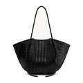 JW PEI Nala Wide Weave Texture Tote Bag Black