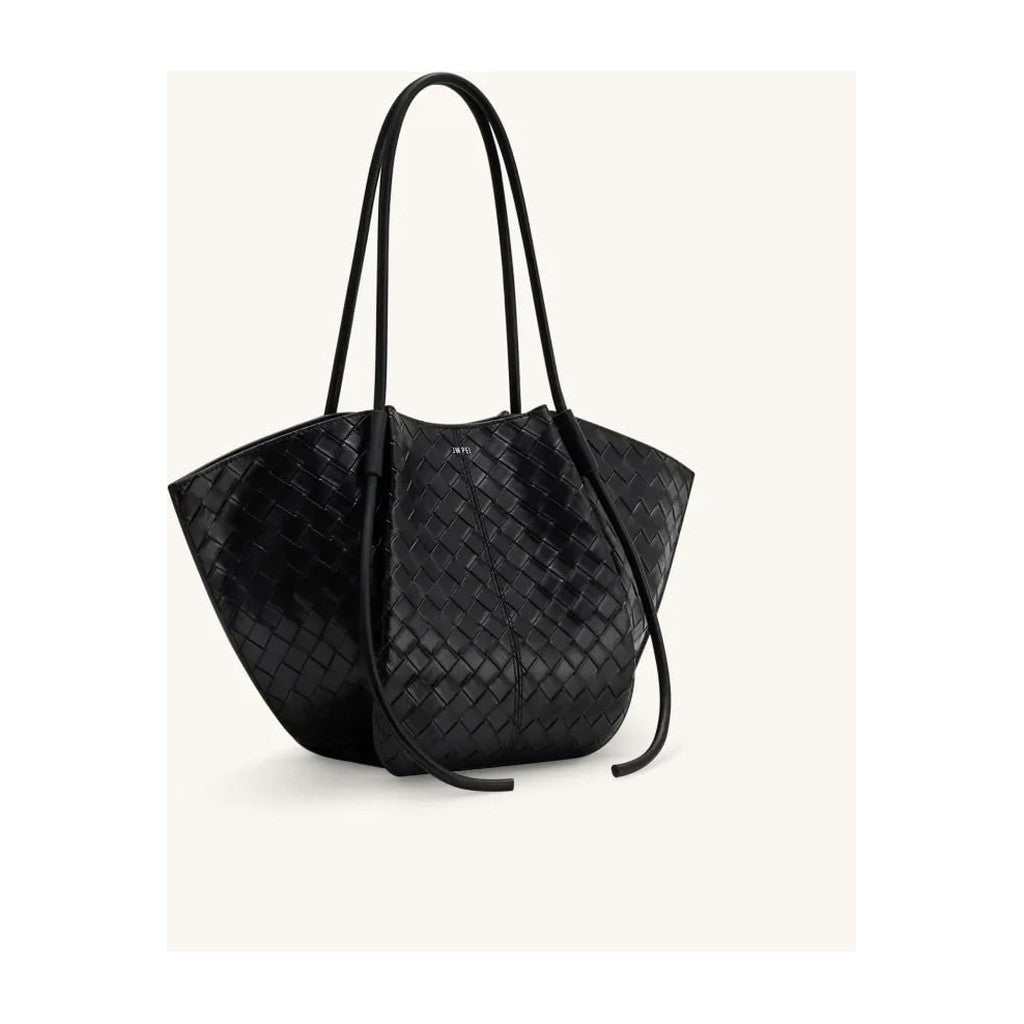 JW PEI Nala Wide Weave Texture Tote Bag Black
