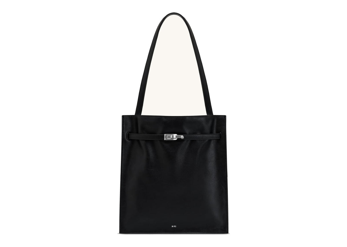 JW PEI Noelle Belted Tote Bag Black