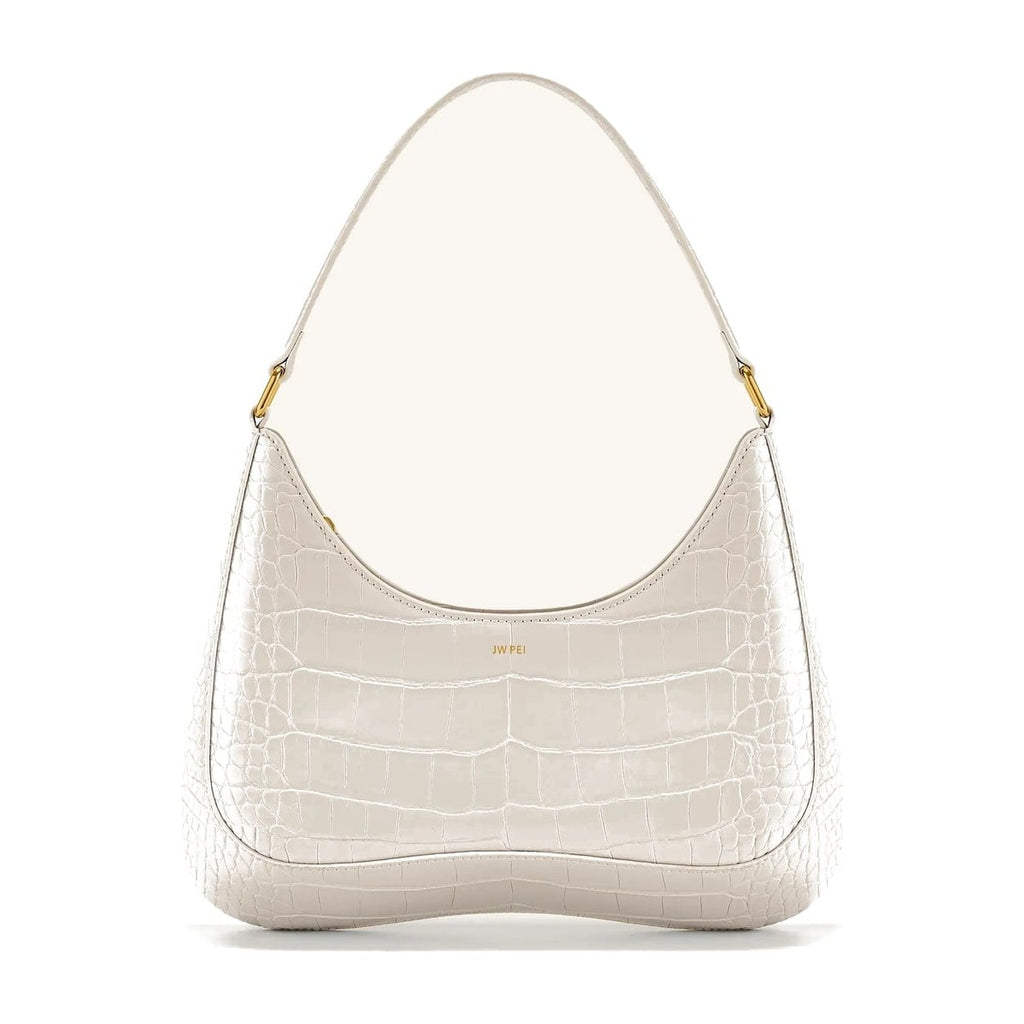 JW PEI Ruby Shoulder Bag White Croc
