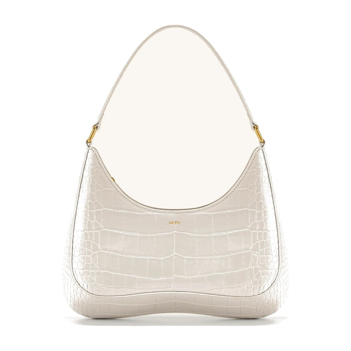 JW PEI Ruby Shoulder Bag White Croc
