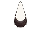 JW PEI Sharon Woven Crossbody Bag Coffee Brown