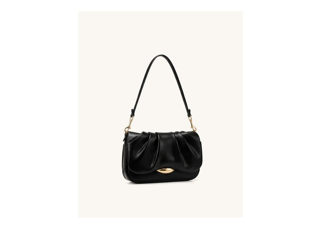 JW PEI Sofia Ruched Shoulder Bag Black