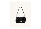 JW PEI Sofia Ruched Shoulder Bag Black