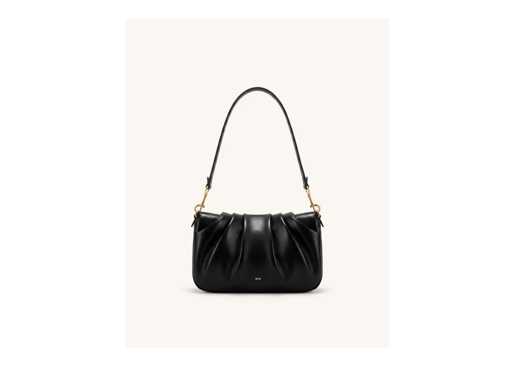 JW PEI Sofia Ruched Shoulder Bag Black