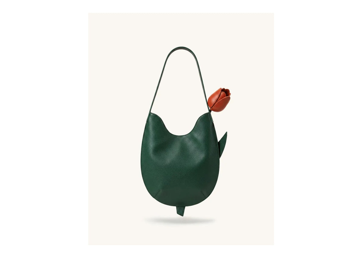 JW PEI Tulip Shape Shoulder Bag Forest Green