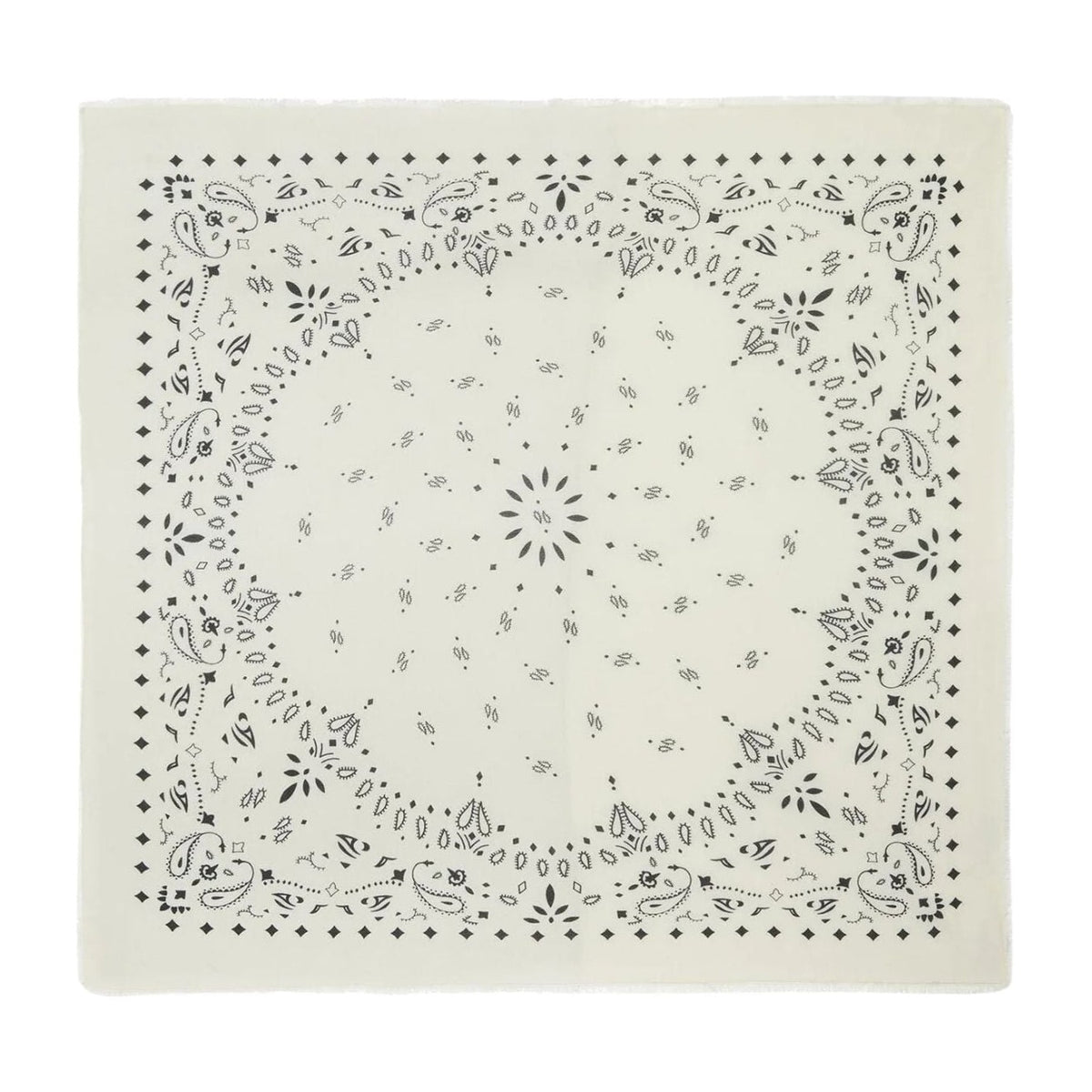 Kujten Extra Large Cashmere Bandana Chiko White