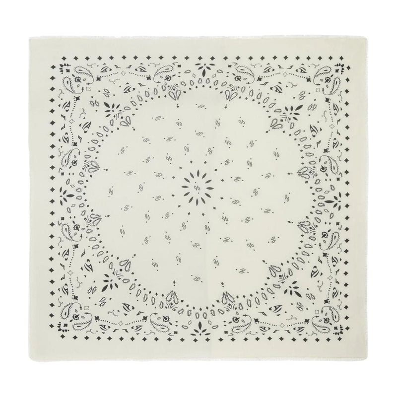 Kujten Extra Large Cashmere Bandana Chiko White