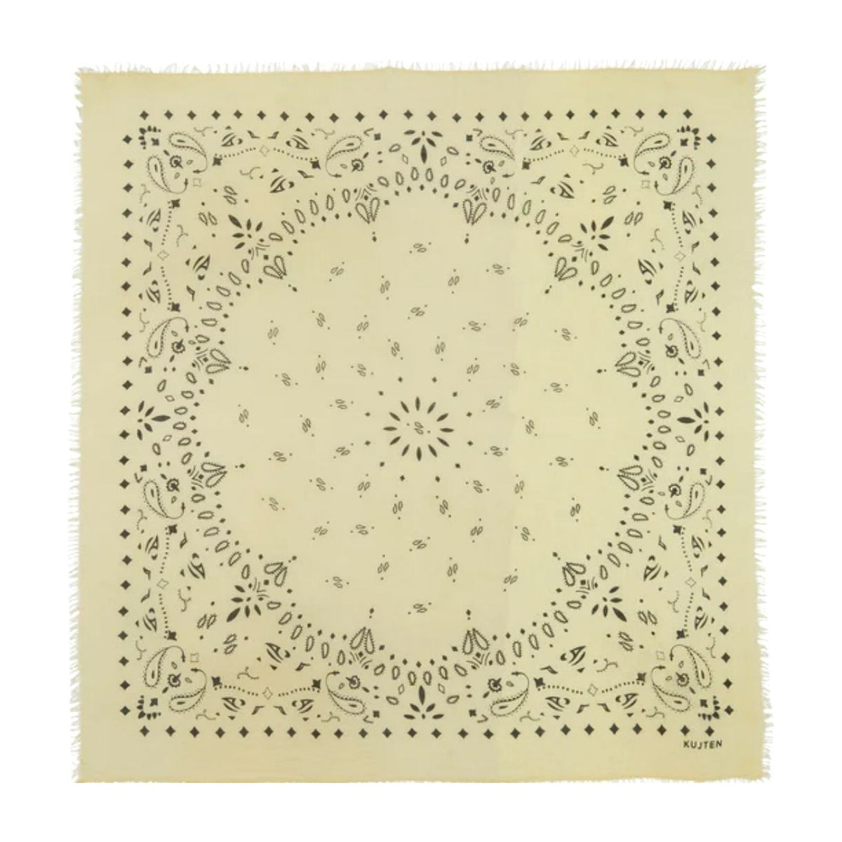 Kujten Extra Large Cashmere Bandana Effy Anise
