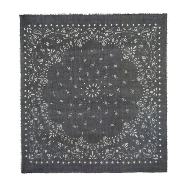 Kujten Extra Large Cashmere Bandana Effy Black