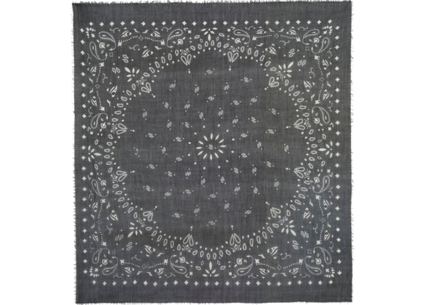 Kujten Extra Large Cashmere Bandana Effy Black