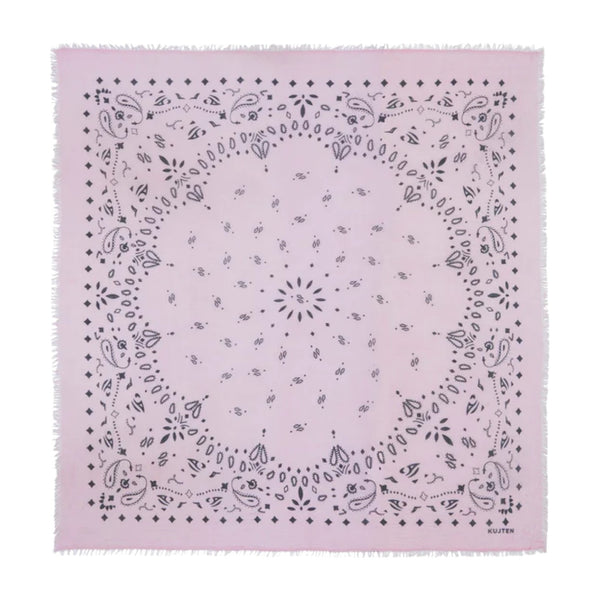 Kujten Extra Large Cashmere Bandana Effy Bubble Pink