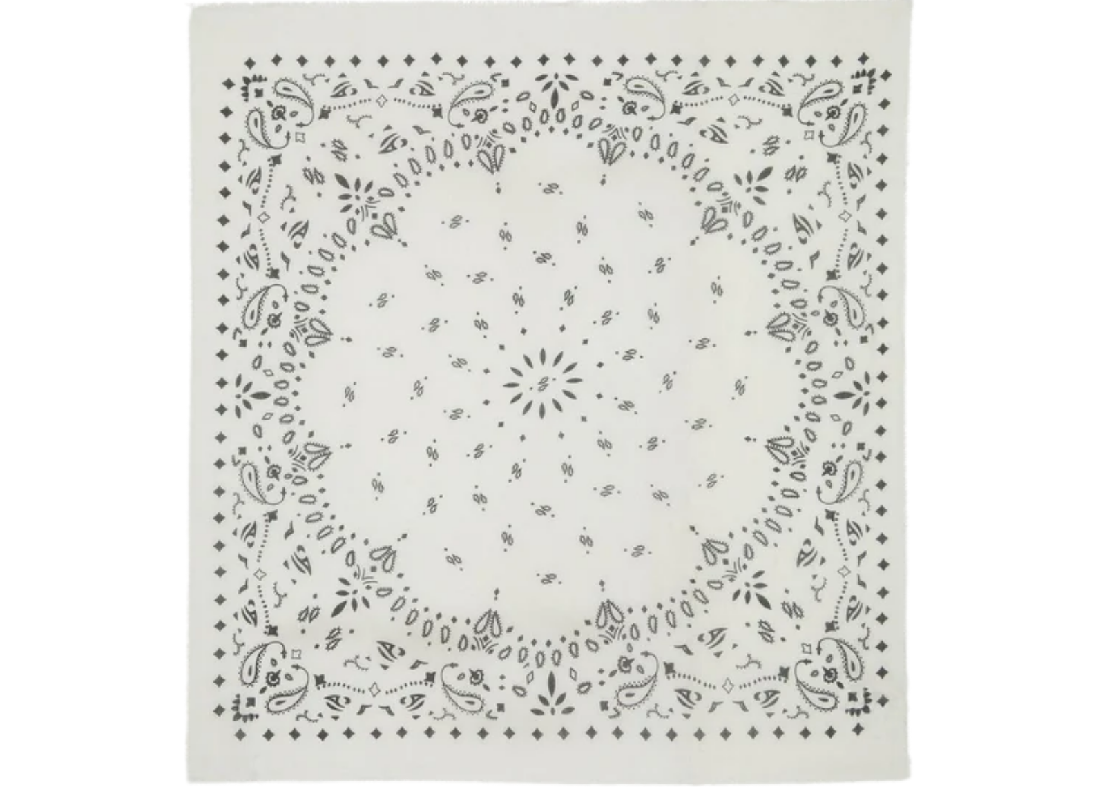 Kujten Extra Large Cashmere Bandana Effy White