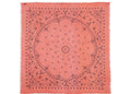 Kujten Extra Large Cashmere Bandana Neon Coral