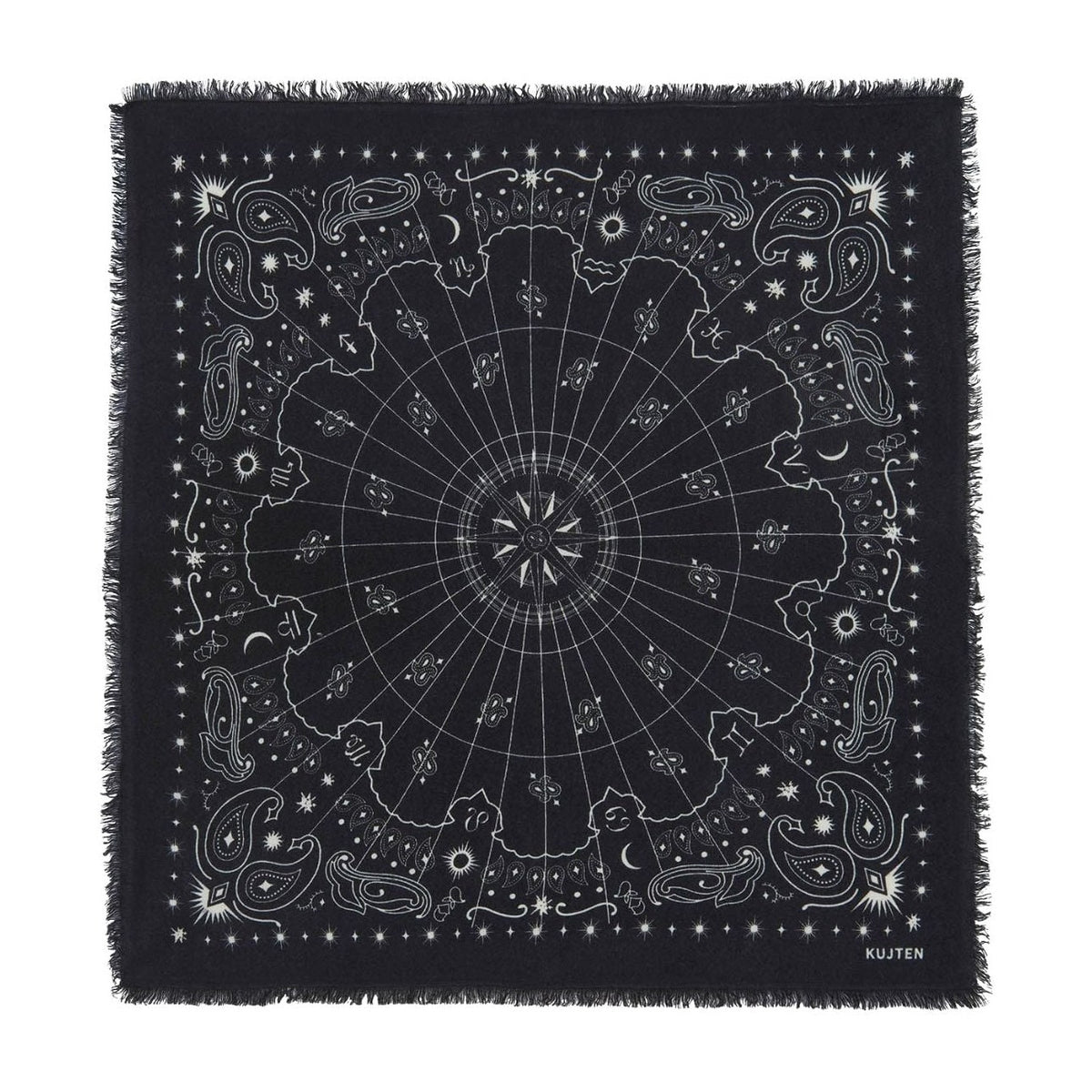 Kujten Large Bandana Hachiko Astro Black