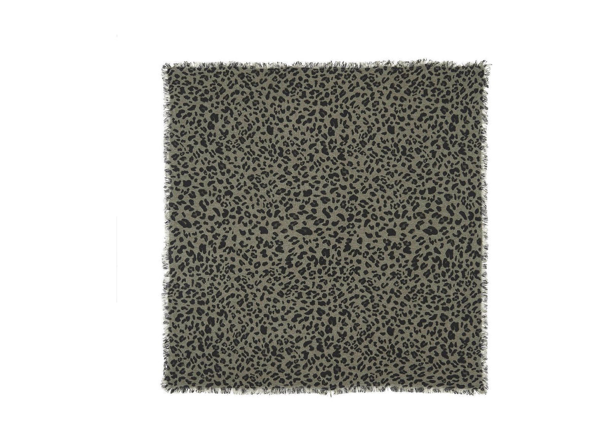 Kujten Large Bandana Hachiko Leopard Marl Khaki