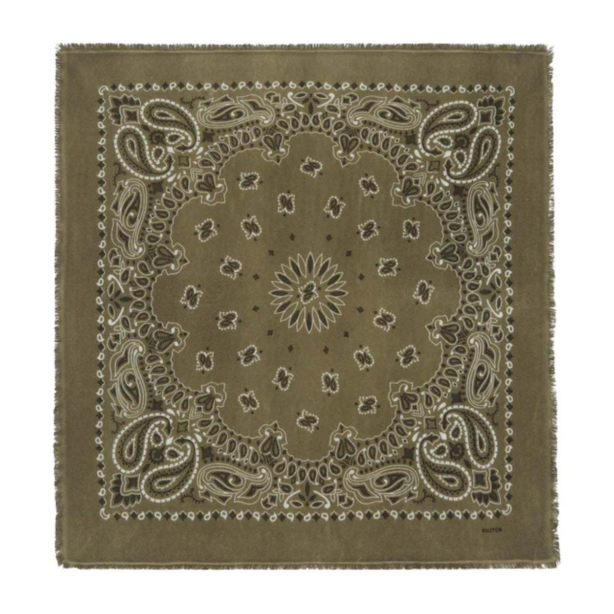 Kujten Large Cashmere Bandana Hachiko Bico Cactus