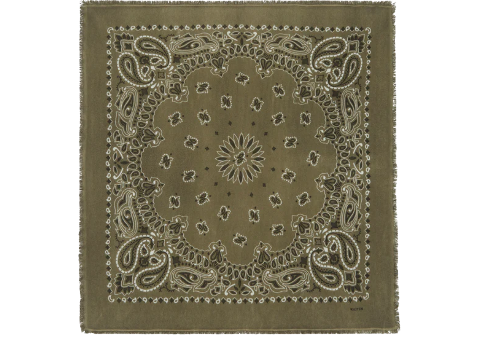 Kujten Large Cashmere Bandana Hachiko Bico Cactus