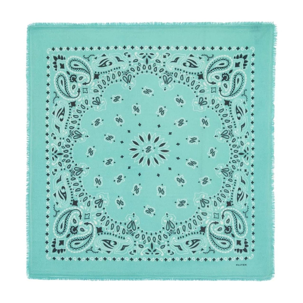 Kujten Large Cashmere Bandana Hachiko Bico Marshmallow Green