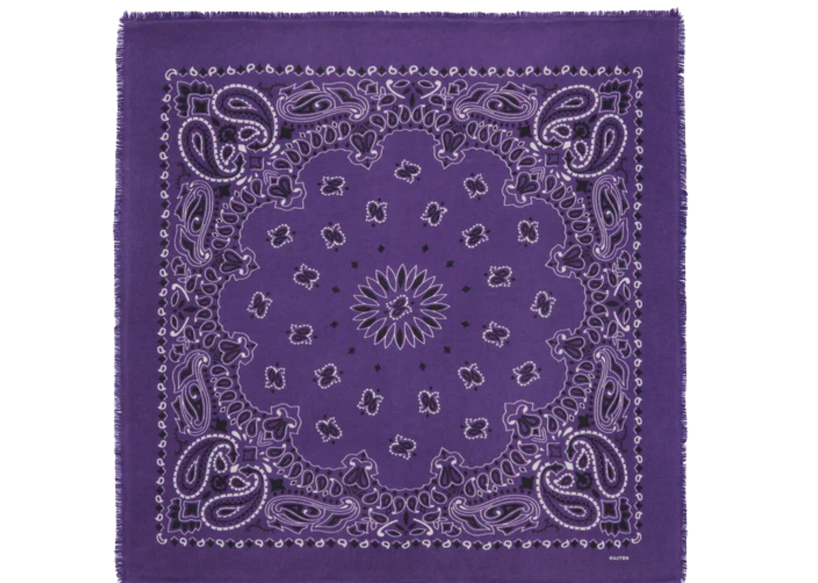 Kujten Large Cashmere Bandana Hachiko Bico Purple