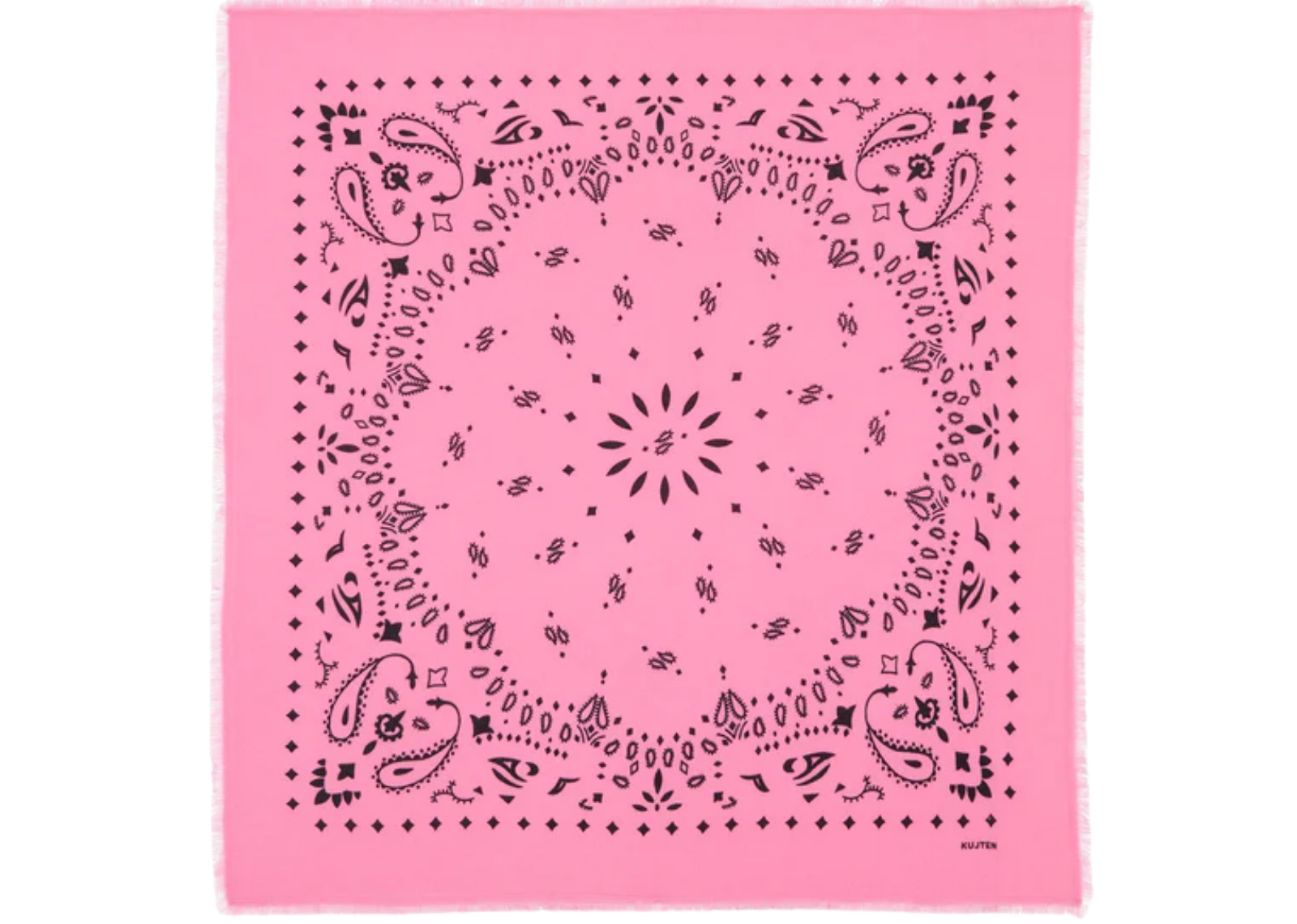 Kujten Large Cashmere Bandana Hachiko Bubble Pink
