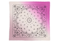 Kujten Large Cashmere Bandana Hachiko Dip Dye Pink Ballerina