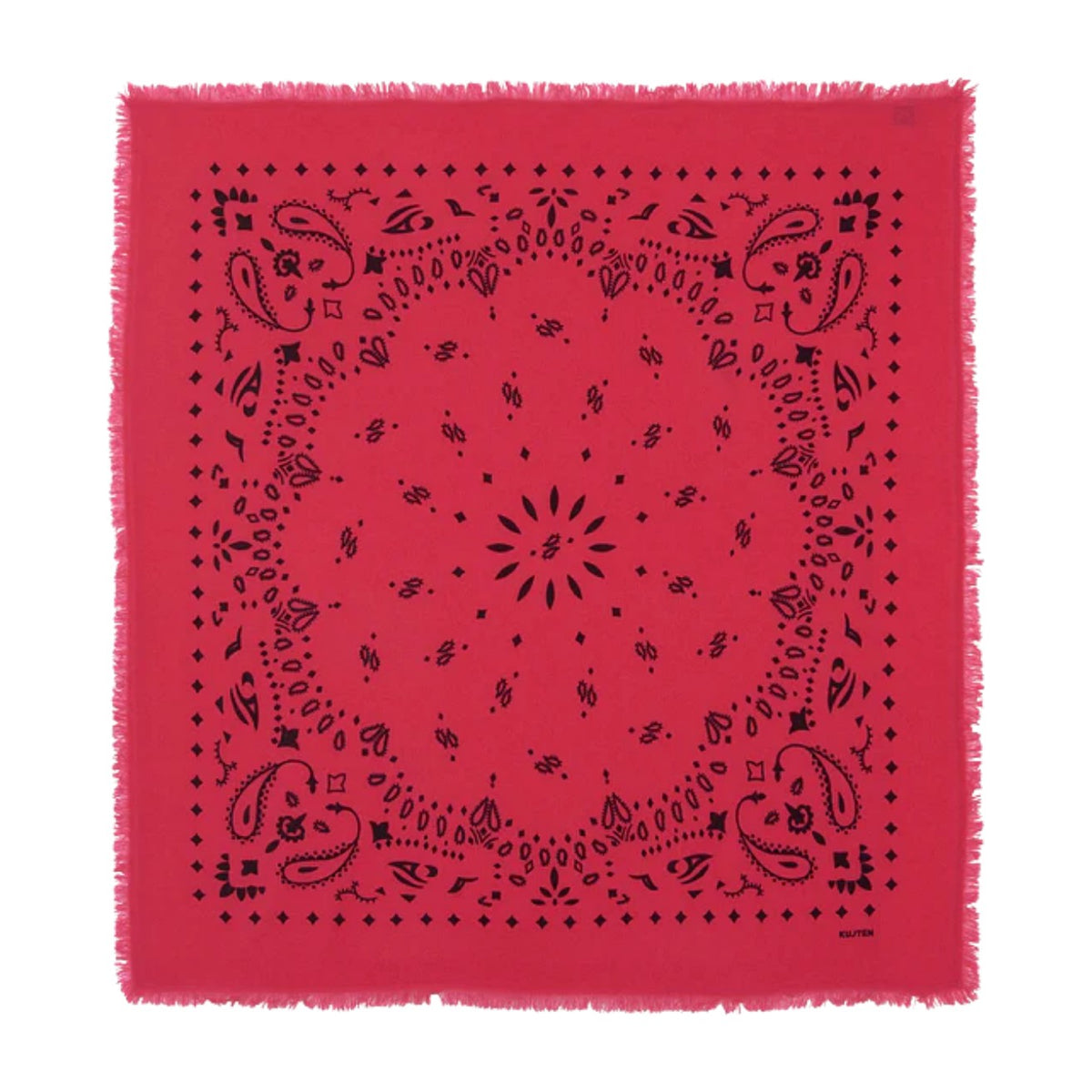 Kujten Large Cashmere Bandana Hachiko Fuschia