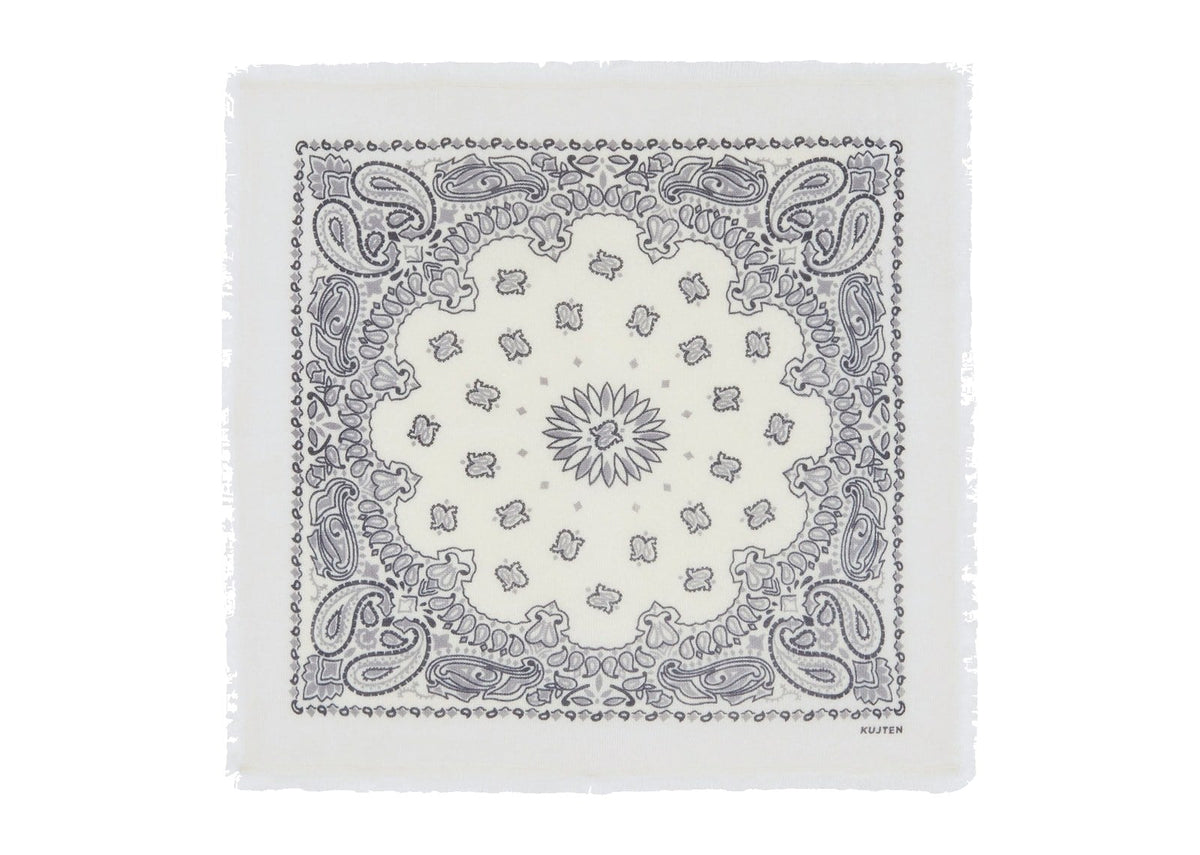 Kujten Small Bandana Hachi Bico Gray White