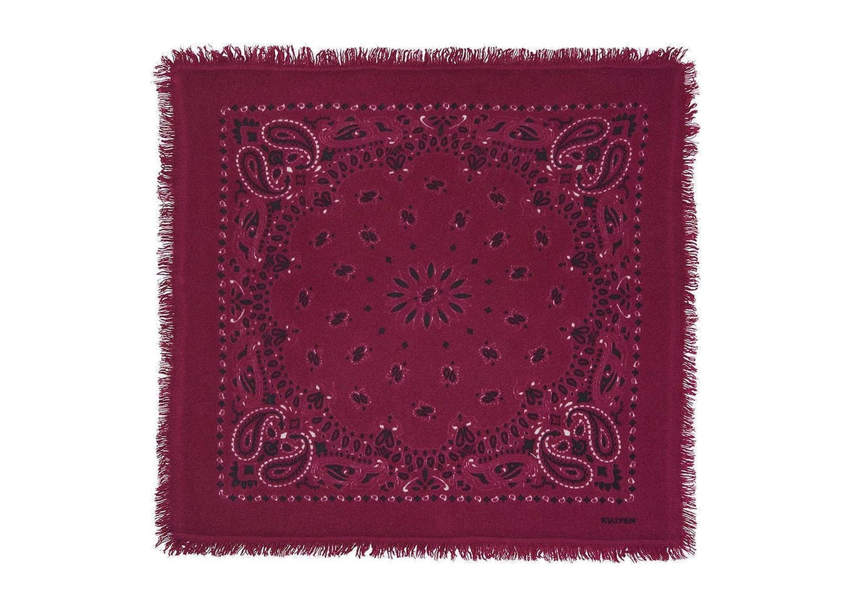 Kujten Small Bandana Hachi Bico Marl Wine Red