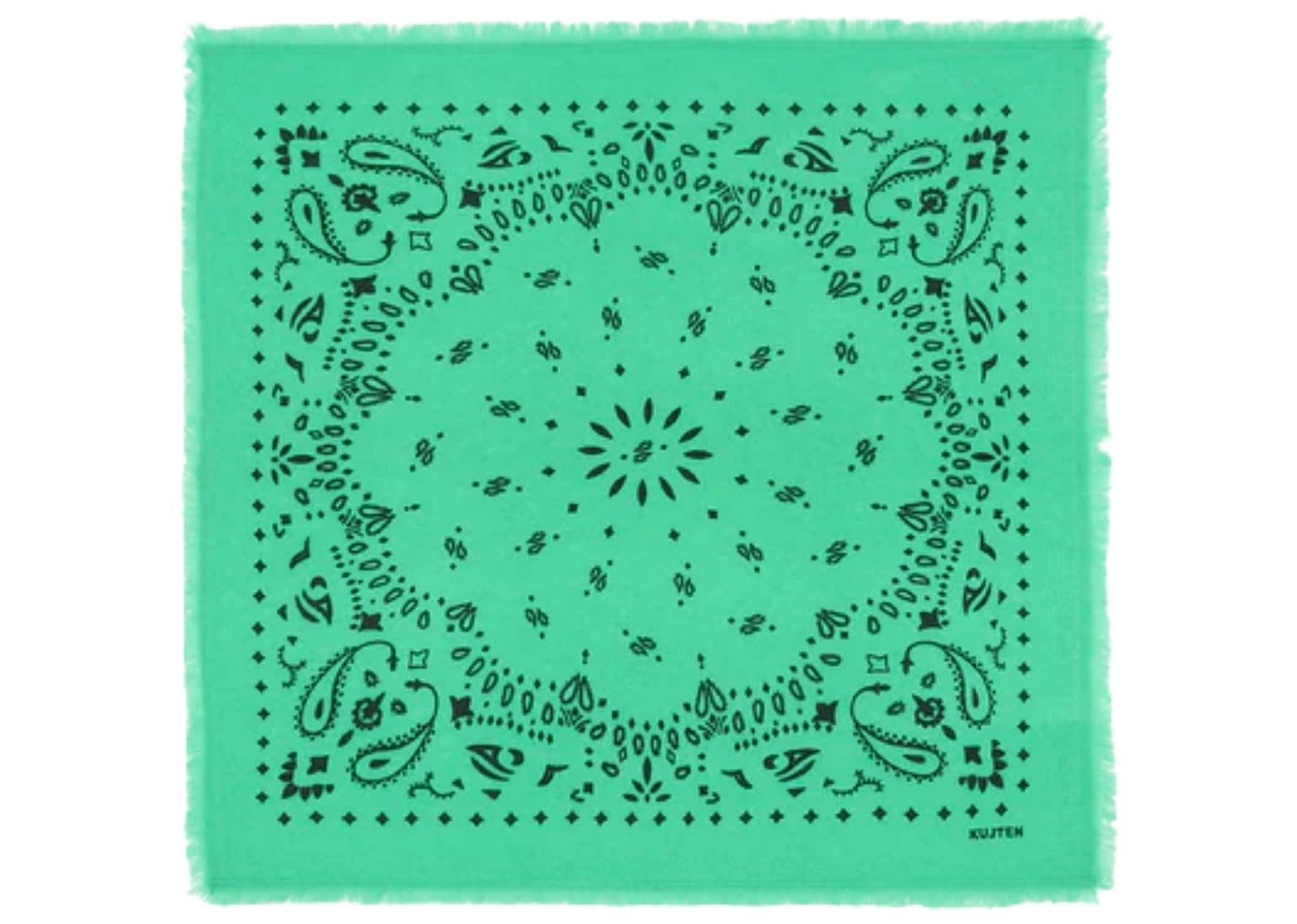 Kujten Small Cashmere Bandana Hachi Summer Green