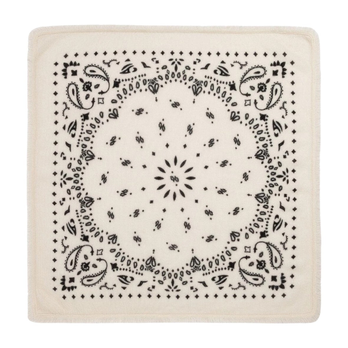 Kujten Small Cashmere Bandana Hachi White