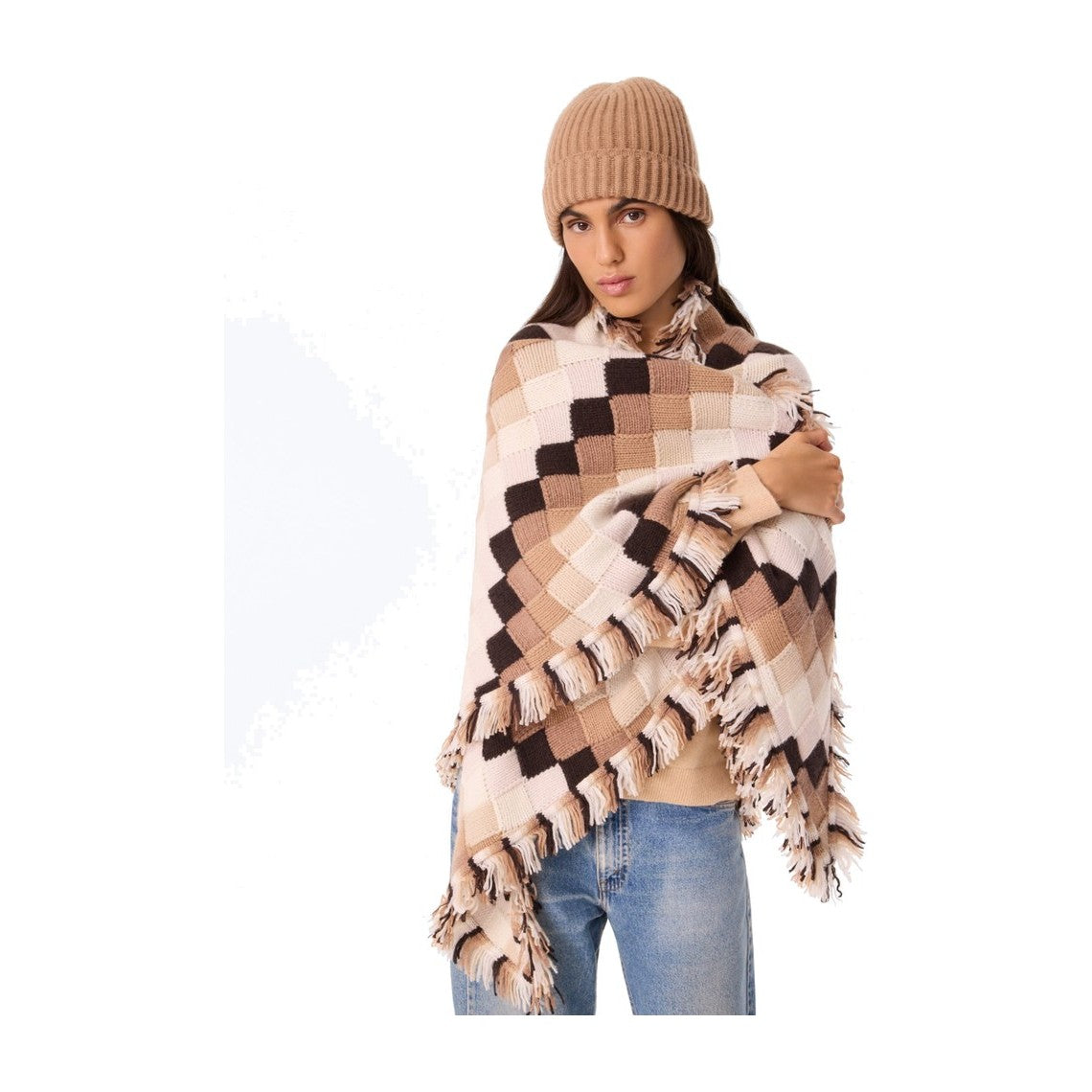 Kujten Stole Kiko Natte Brown