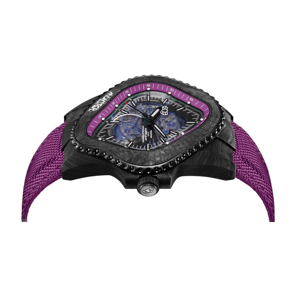 Laarvee Black Carbon Fiber Resin Composite Purple
