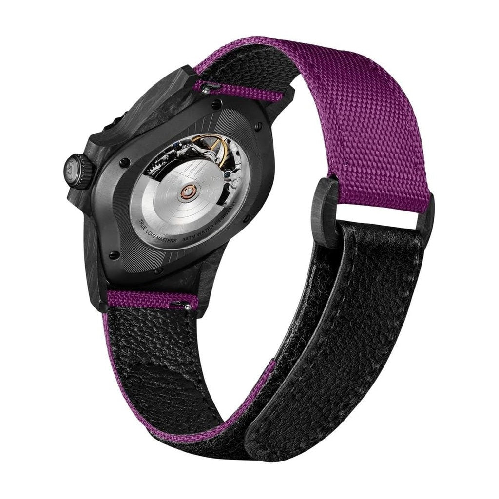 Laarvee Black Carbon Fiber Resin Composite Purple
