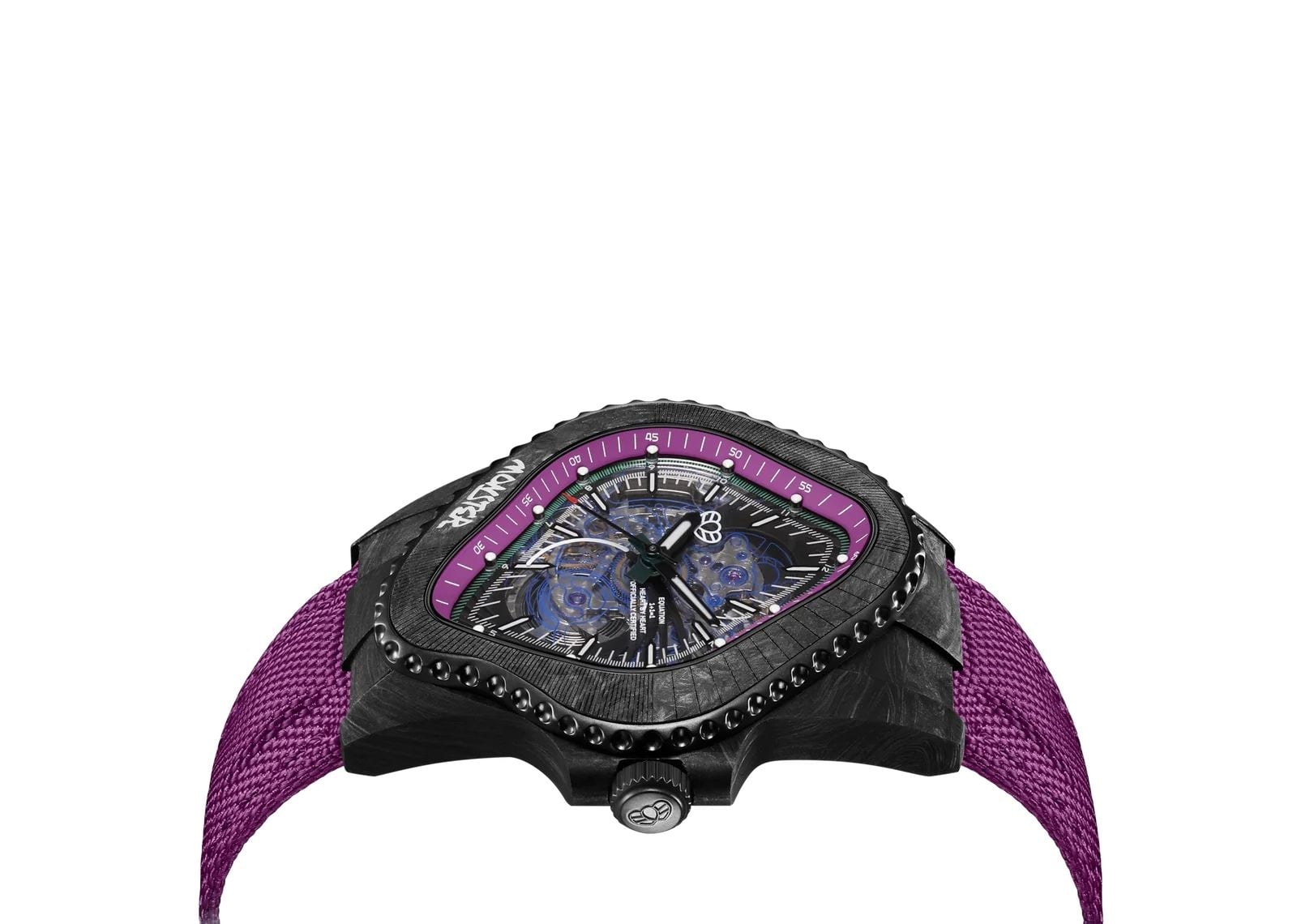Laarvee Black Carbon Fiber Resin Composite Purple