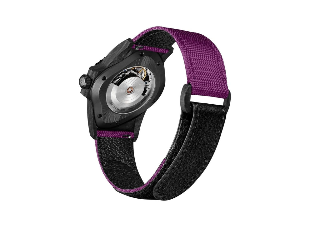 Laarvee Black Carbon Fiber Resin Composite Purple