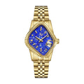 Laarvee Fluted Bezel Gold Lapis Lazuli