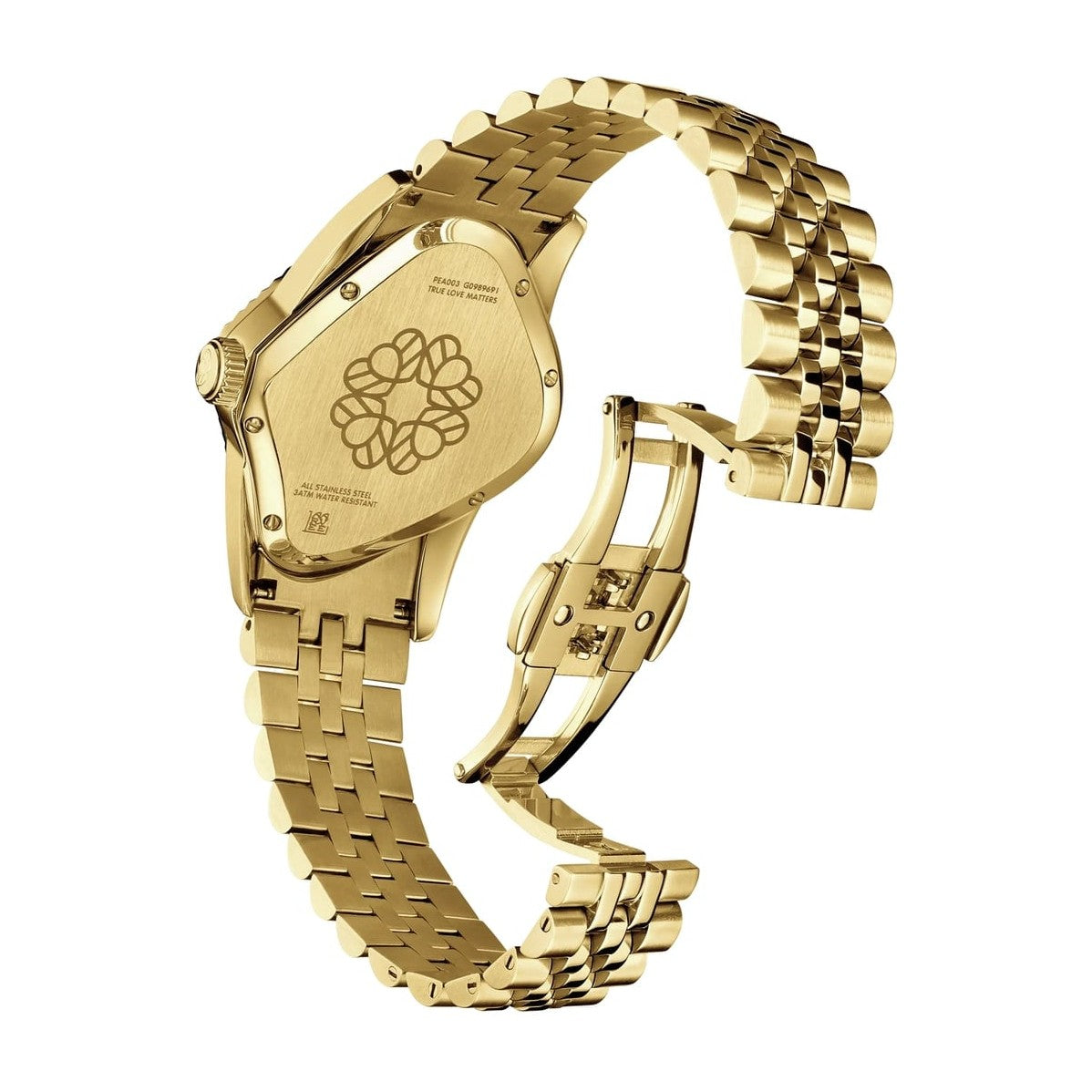 Laarvee Fluted Bezel Gold Lapis Lazuli