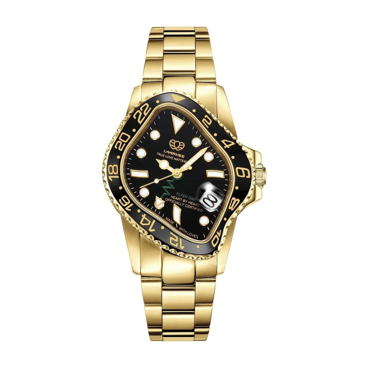Laarvee Golden Precision Steel Black Black & Black GMT