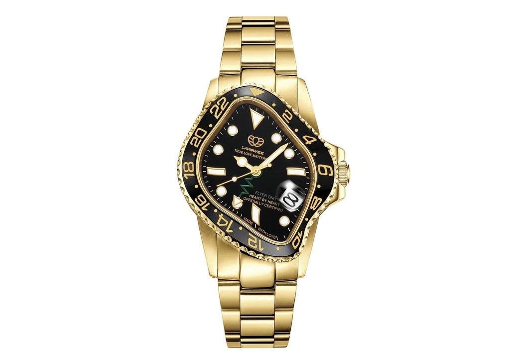 Laarvee Golden Precision Steel Black Black & Black GMT